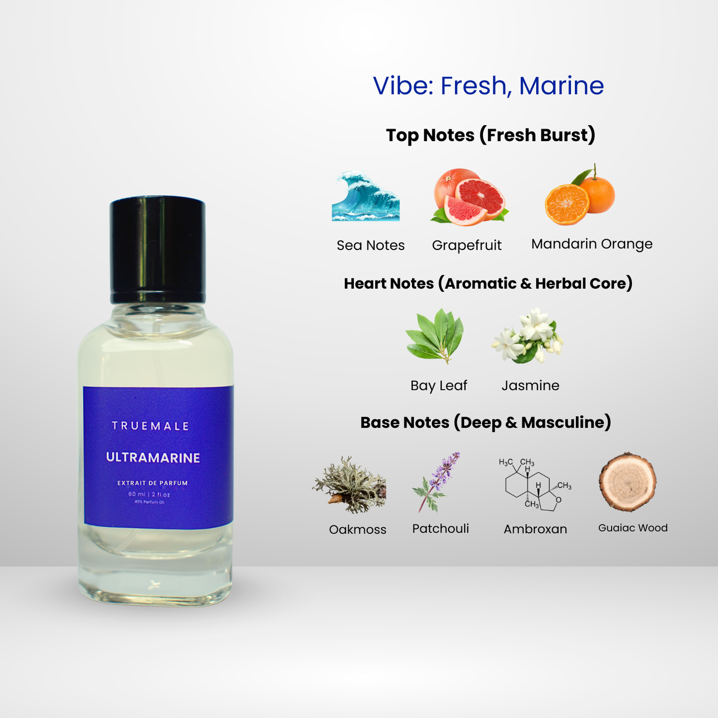 ULTRAMARINE Male Perfume - 60ml